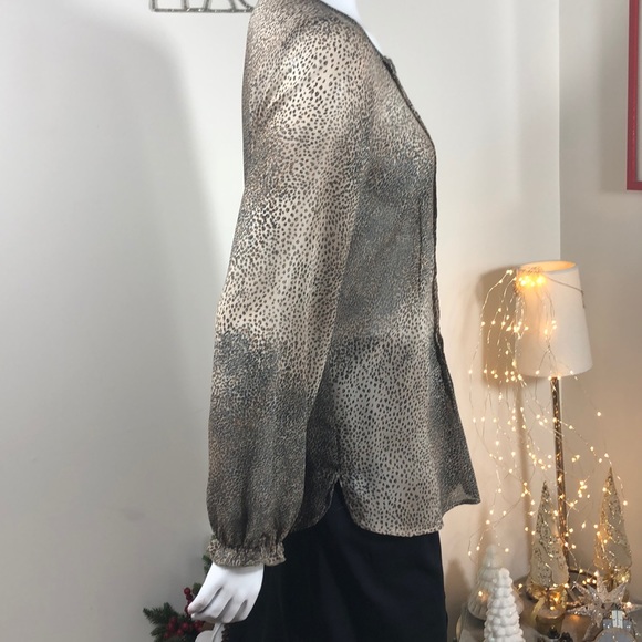 Designer Eric Alexander Sheer Silk Top M (38) - Picture 3 of 11
